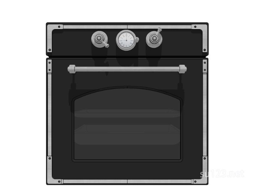 厨房设备微波炉烤箱3SU模型
