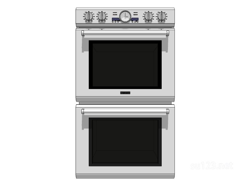 厨房设备微波炉烤箱7SU模型