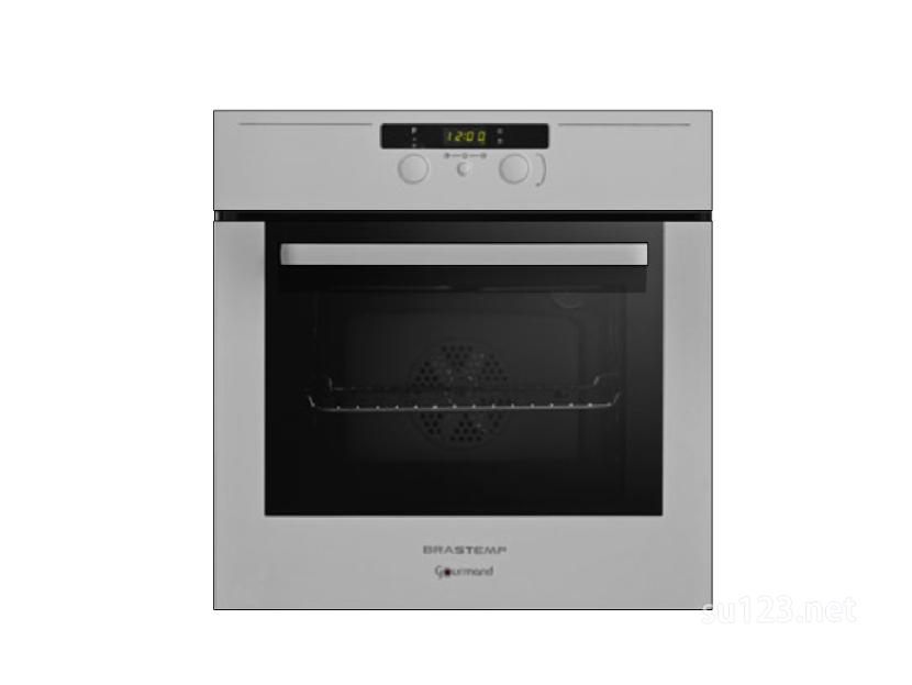 厨房设备微波炉烤箱1SU模型