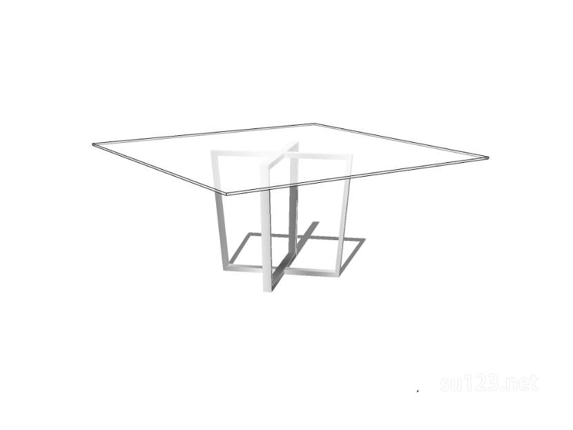 餐桌27SU模型草图大师sketchup模型