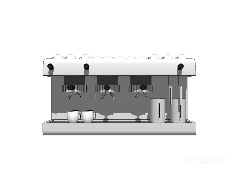 咖啡机8SU模型