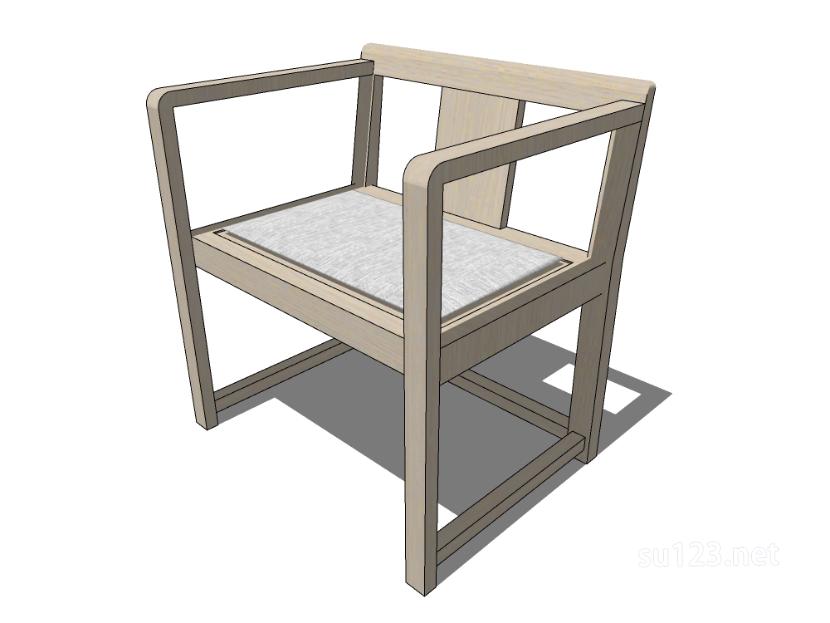 中式椅子8SU模型草图大师sketchup模型