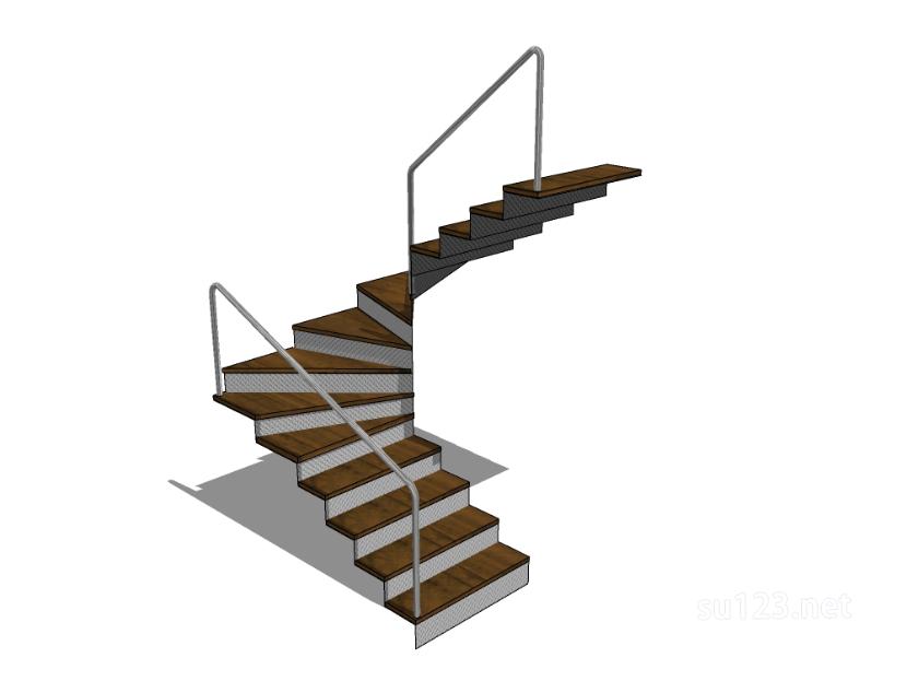 楼梯构件7SU模型