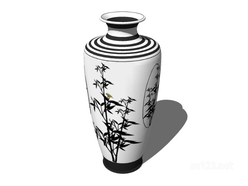 中式陶罐1SU模型草图大师sketchup模型
