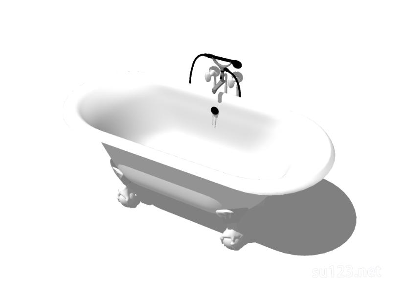 浴缸23SU模型草图大师sketchup模型