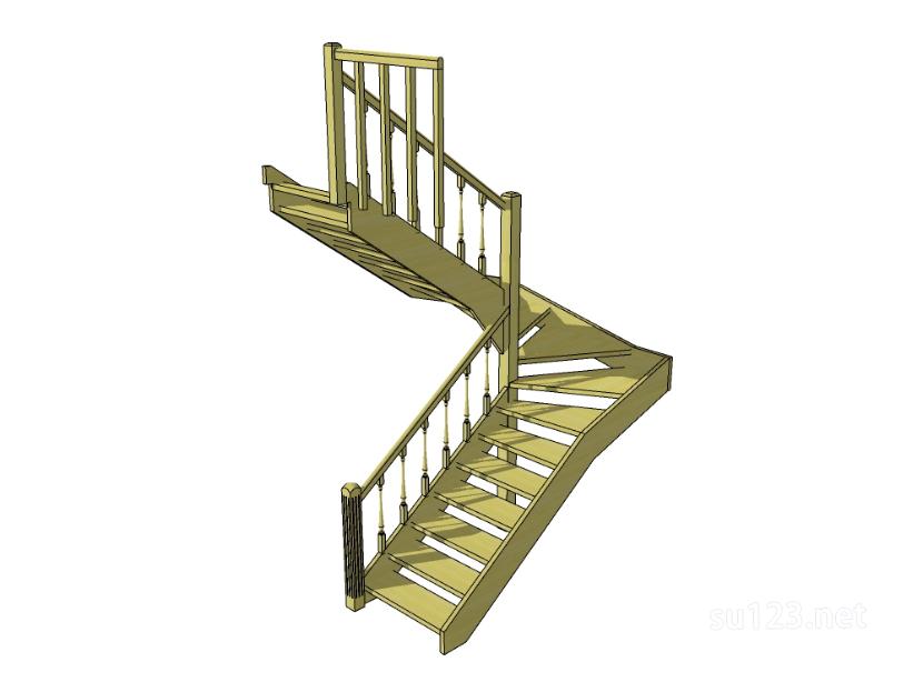 楼梯构件11SU模型