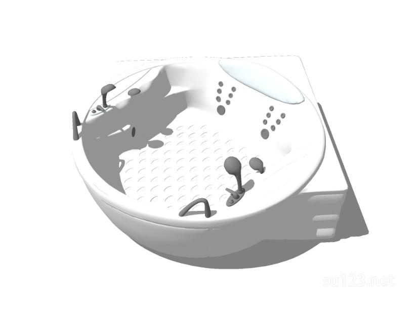 浴缸34SU模型草图大师sketchup模型