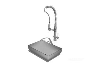 面盆洗漱台洗手池24SU模型