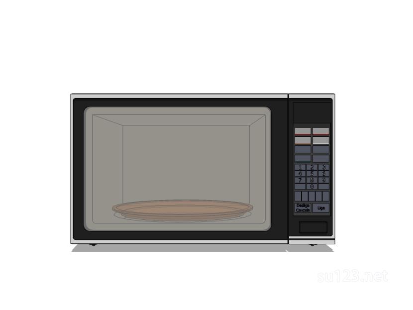 厨房设备微波炉烤箱5SU模型