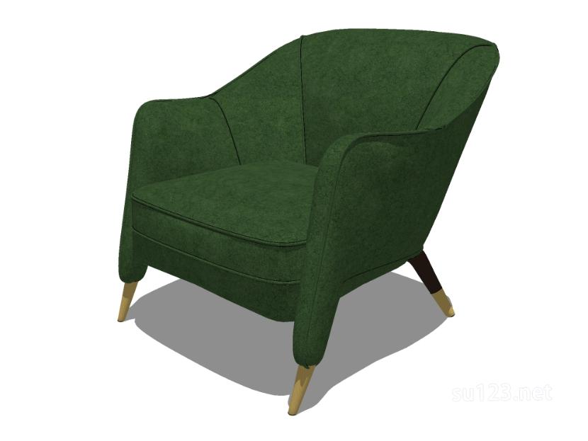 轻奢沙发椅6SU模型草图大师sketchup模型