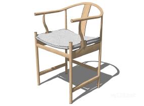 中式椅子圈椅3SU模型