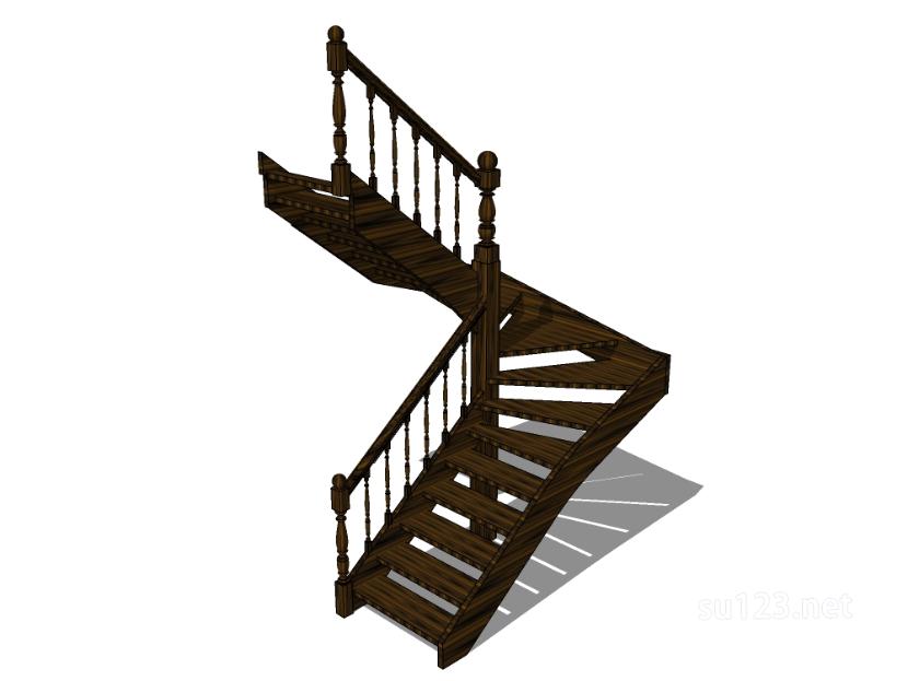 楼梯构件16SU模型