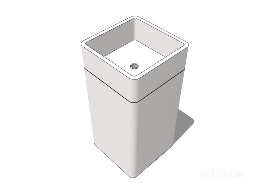 面盆洗漱台洗手池26SU模型