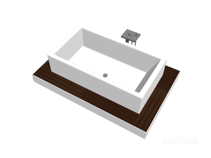 浴缸24SU模型