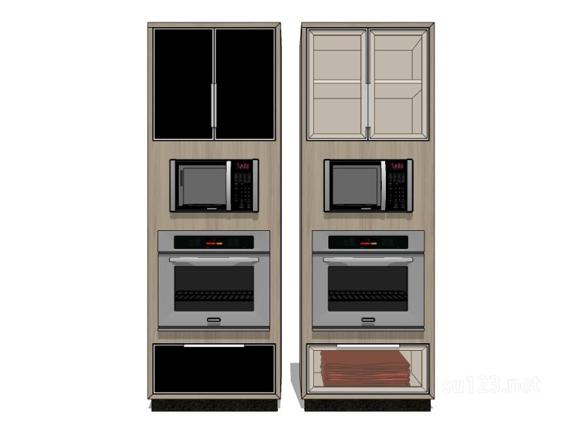 厨房设备微波炉烤箱11SU模型