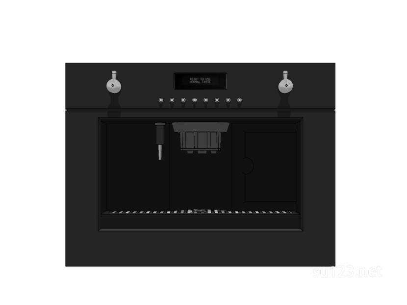 厨房设备微波炉烤箱6SU模型