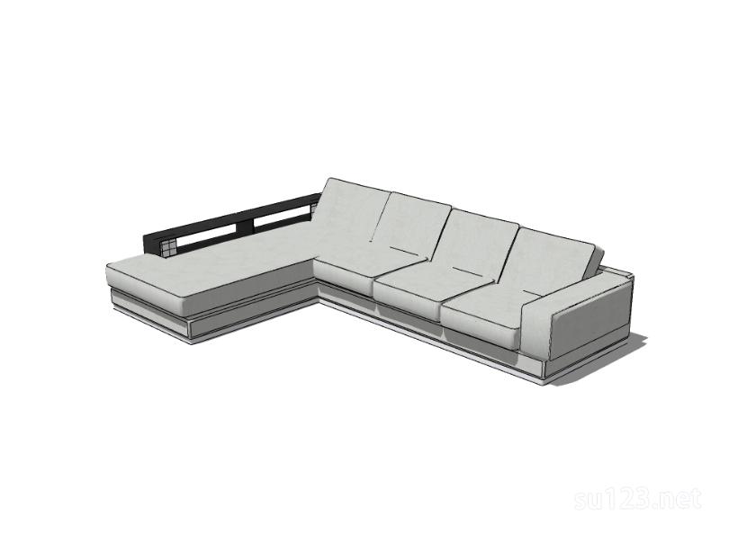 沙发3SU模型