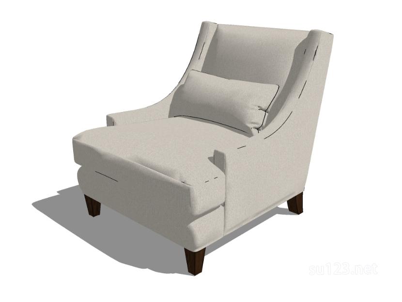轻奢沙发椅5SU模型