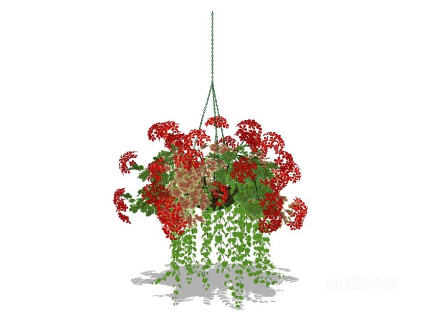 植物盆栽10SU模型