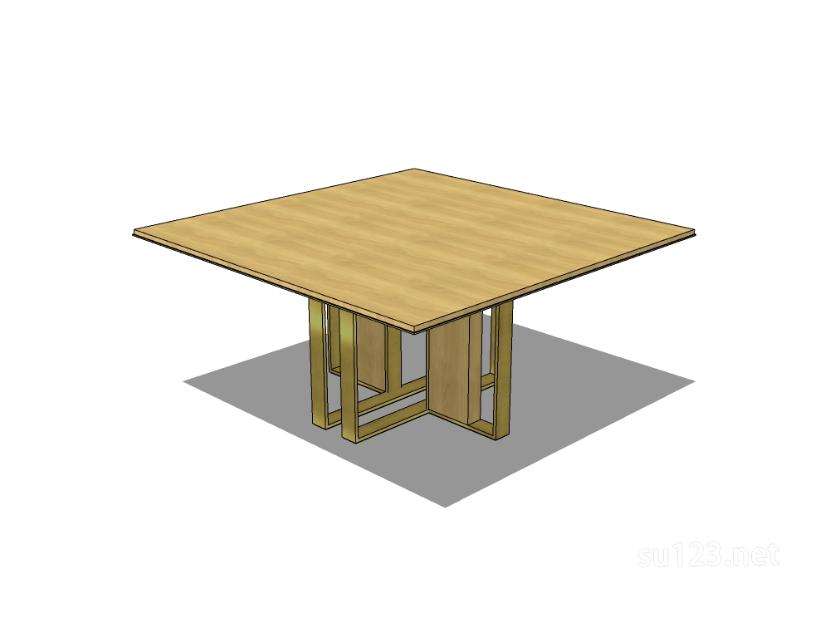 餐桌3SU模型