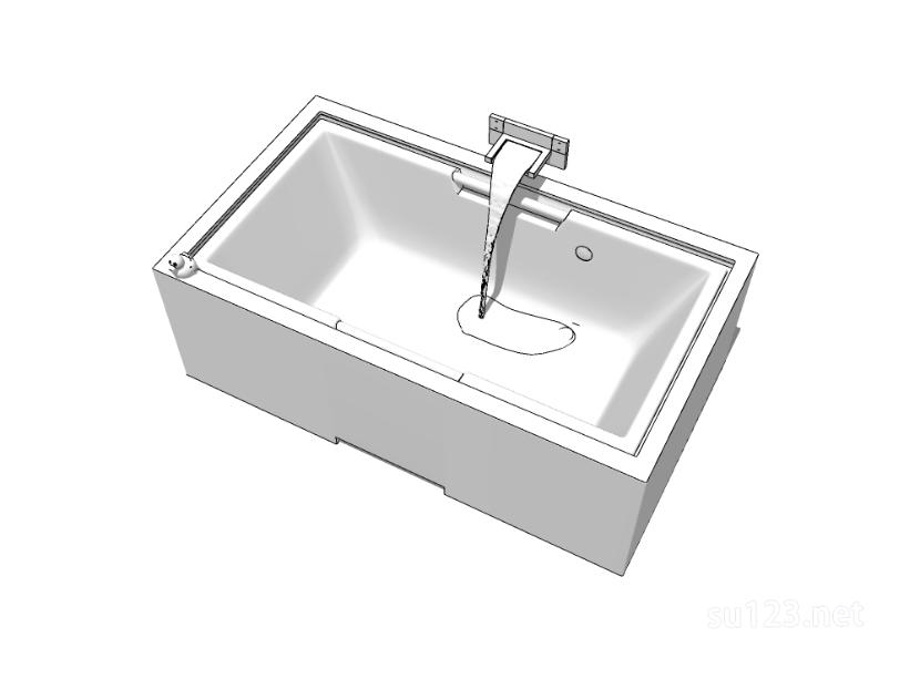 浴缸11SU模型草图大师sketchup模型