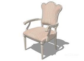 扶手单椅SU模型