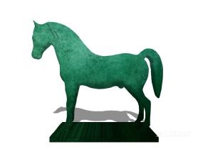 马雕塑摆件 (1)SU模型