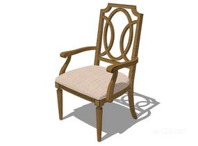 扶手单椅 (2)SU模型